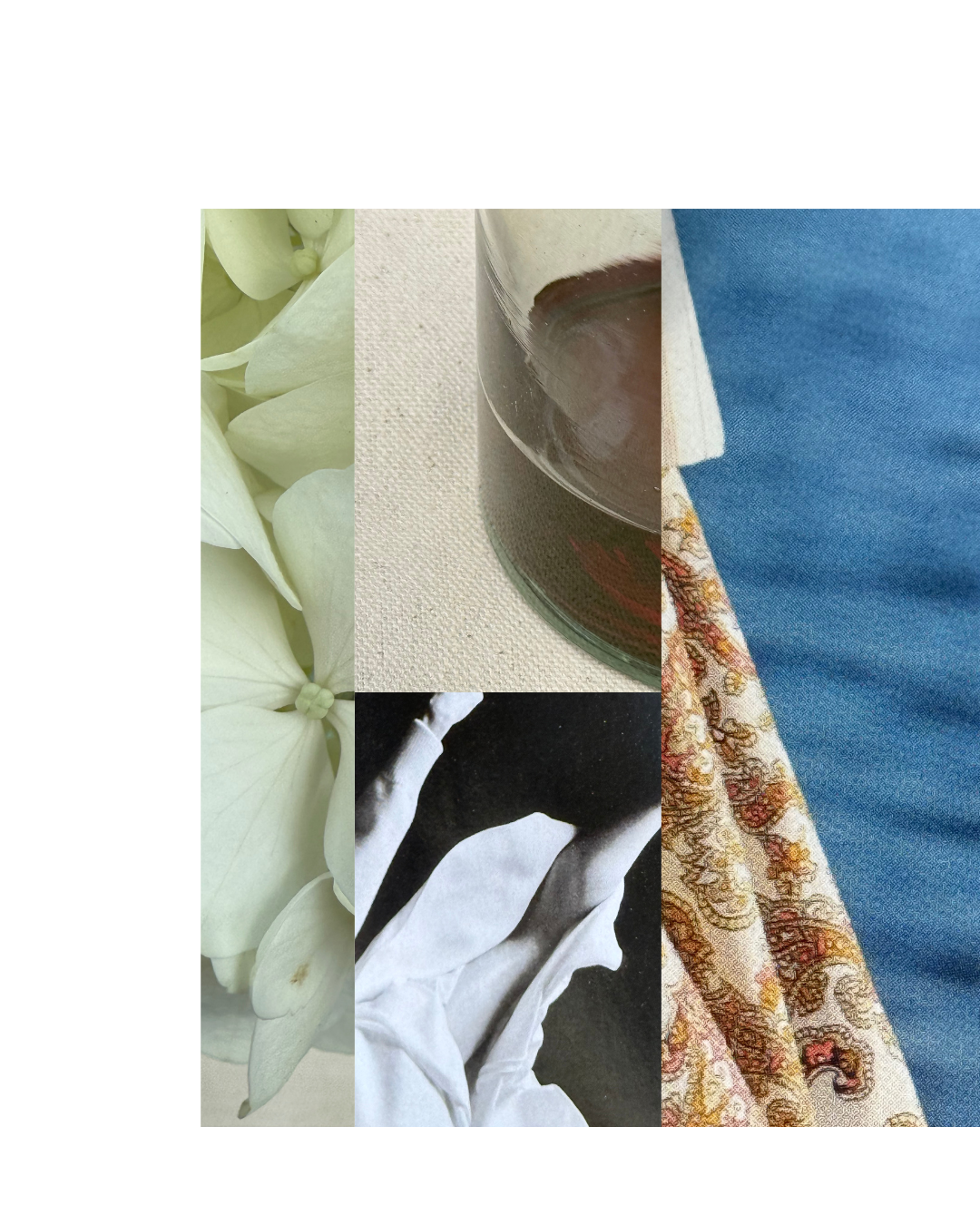 Artistic collage of textures and materials